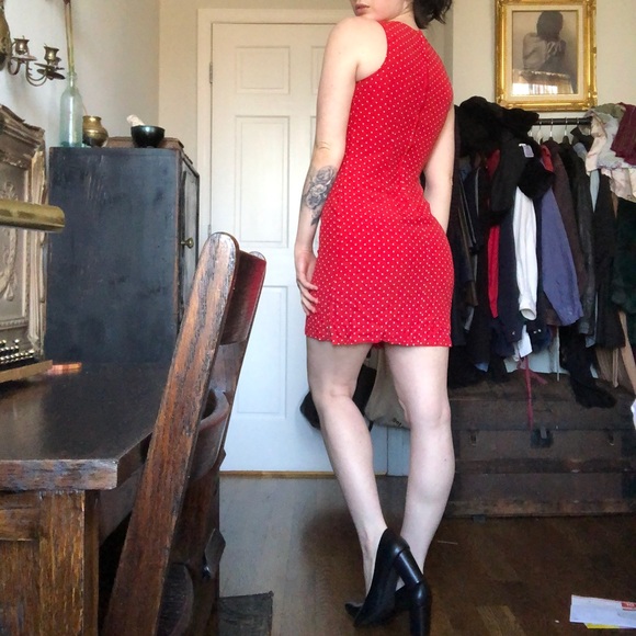 SOLD Vintage Polka Dot Dress - Picture 2 of 4